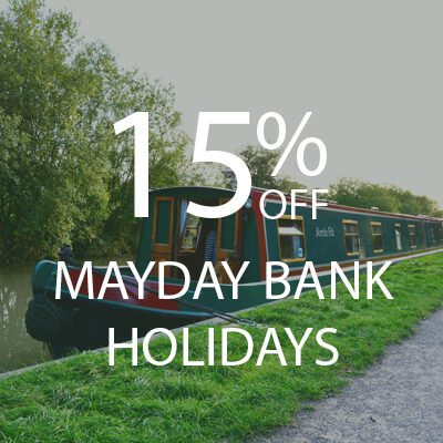 15% OFF Mayday bank hols