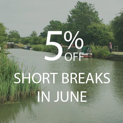 5% SHORT BREAKS IN JUNE