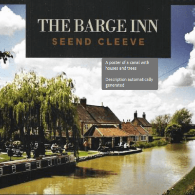 The Barge Inn flyer